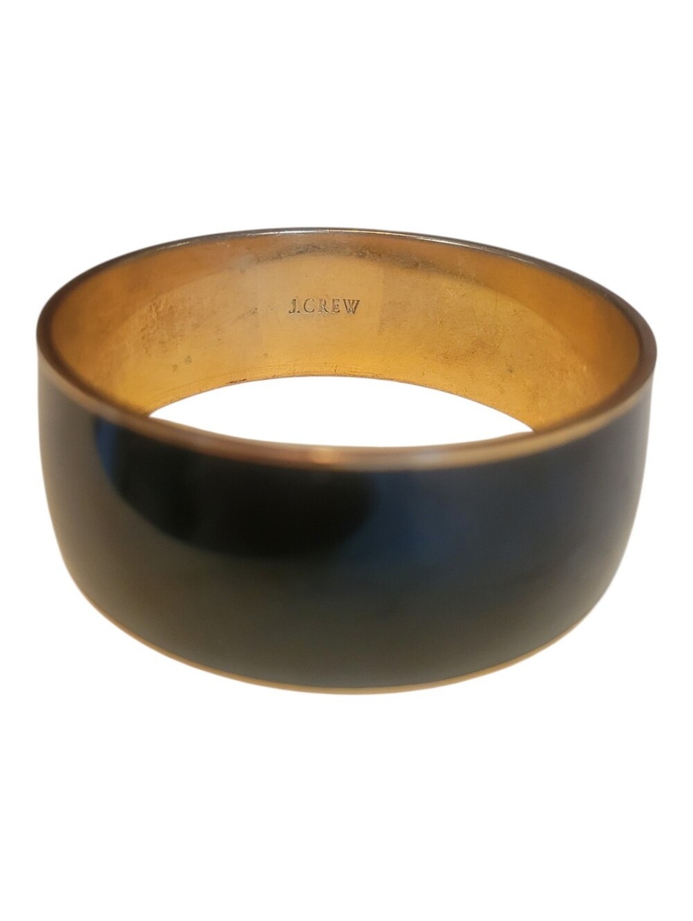 J. Crew Black Enamel and Gold-Tone Bangle - Picture 3 of 5